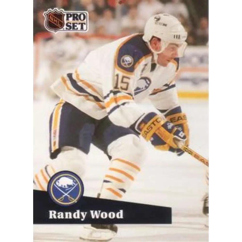 1991-92 Pro Set #359 Randy Wood NM-MT Buffalo Sabres Hockey Card Image 1