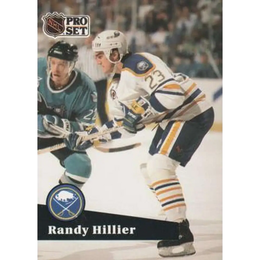 1991-92 Pro Set #360 Randy Hillier NM-MT Buffalo Sabres Hockey Card Image 1