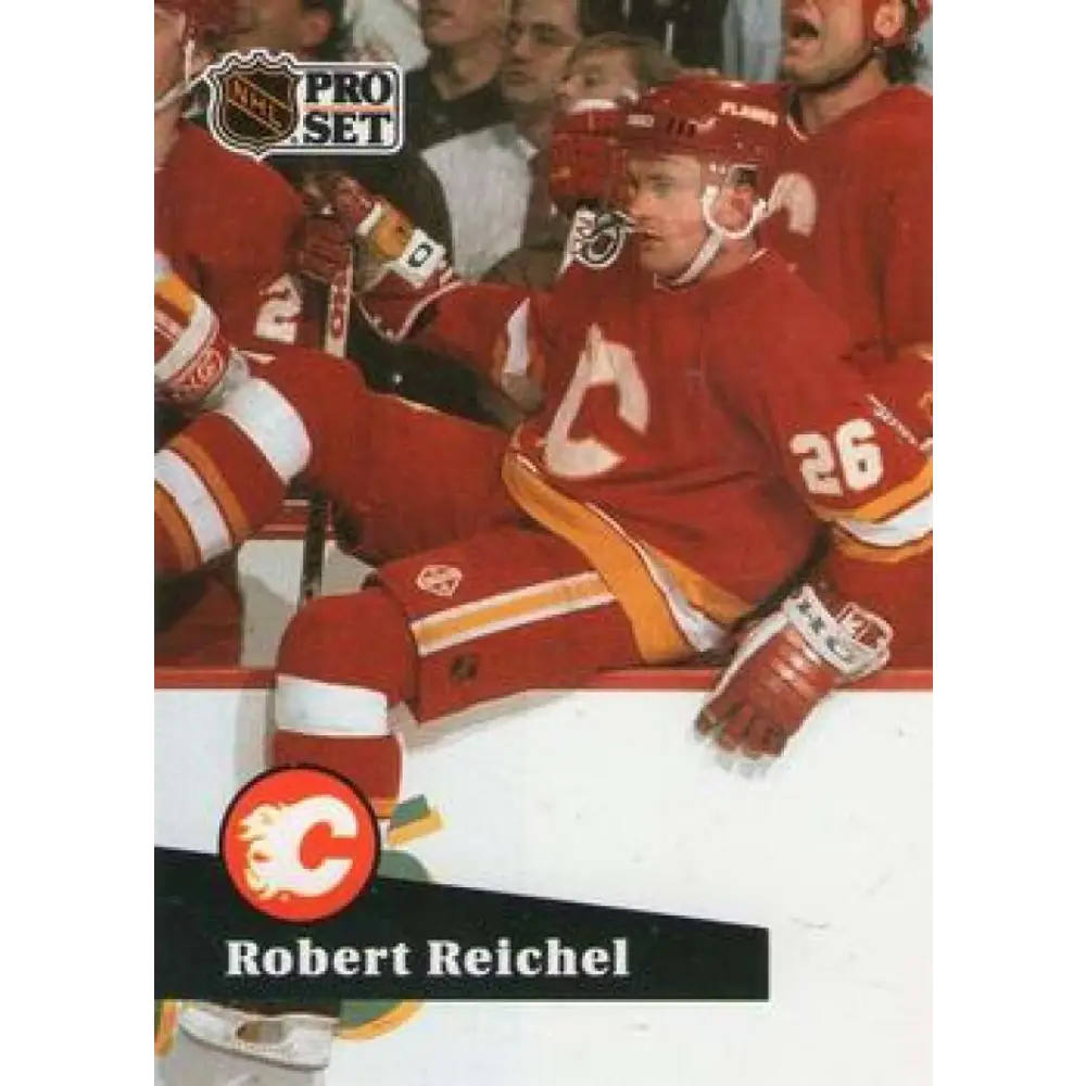 1991-92 Pro Set #361 Robert Reichel NM-MT Calgary Flames Hockey Card Image 1