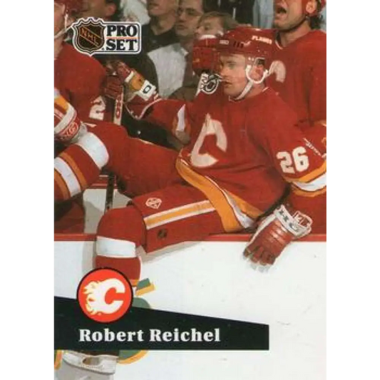 1991-92 Pro Set #361 Robert Reichel NM-MT Calgary Flames Hockey Card Image 1