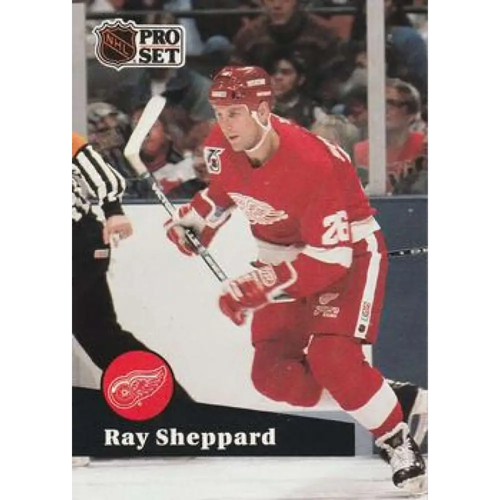 1991-92 Pro Set #380 Ray Sheppard NM-MT Detroit Red Wings Hockey Card Image 1