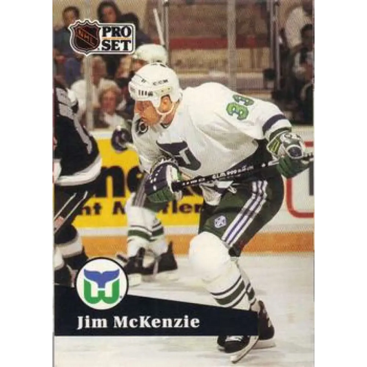 1991-92 Pro Set #391 Jim McKenzie NM-MT Hartford Whalers Hockey Card Image 1