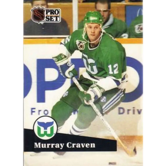 1991-92 Pro Set #393 Murray Craven NM-MT Hartford Whalers Hockey Card Image 1