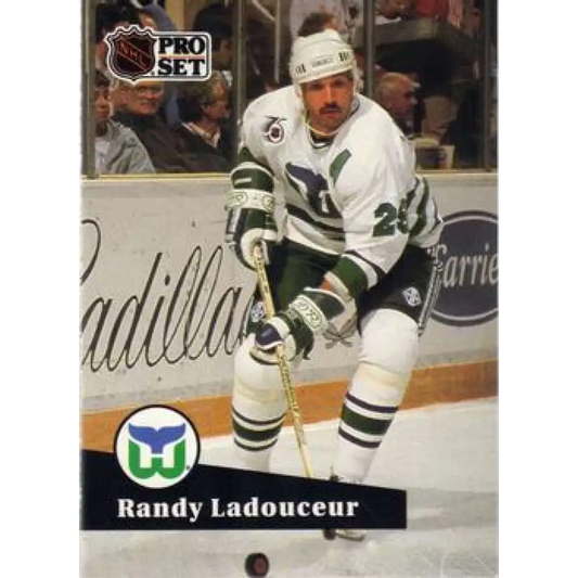 1991-92 Pro Set #396 Randy Ladouceur NM-MT Hartford Whalers Hockey Card Image 1