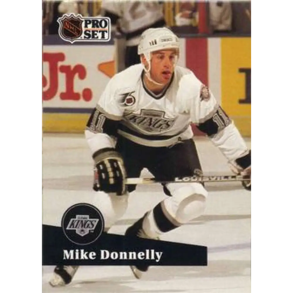 1991-92 Pro Set #399 Mike Donnelly NM-MT RC Rookie Los Angeles Kings Hockey Card Image 1
