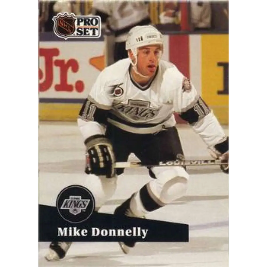 1991-92 Pro Set #399 Mike Donnelly NM-MT RC Rookie Los Angeles Kings Hockey Card Image 1