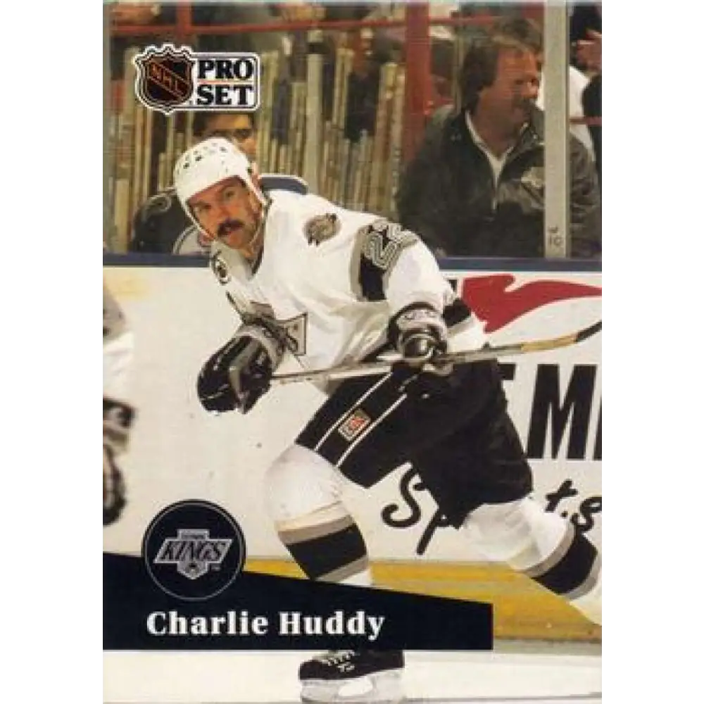 1991-92 Pro Set #400 Charlie Huddy NM-MT Los Angeles Kings Hockey Card Image 1