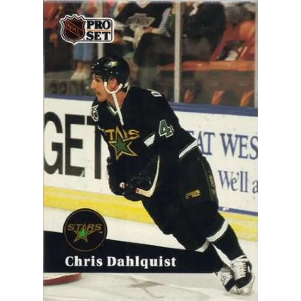 1991-92 Pro Set #408 Chris Dahlquist NM-MT Minnesota North Stars Hockey Card Image 1