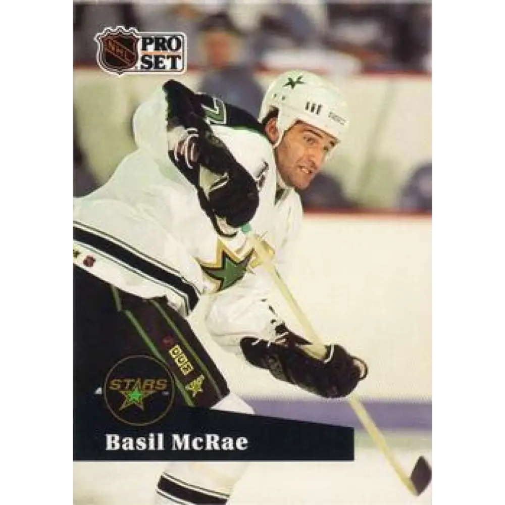 1991-92 Pro Set #409 Basil McRae NM-MT Minnesota North Stars Hockey Card Image 1