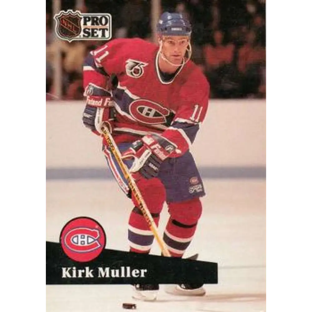 1991-92 Pro Set #412 Kirk Muller NM-MT Montreal Canadiens Hockey Card Image 1