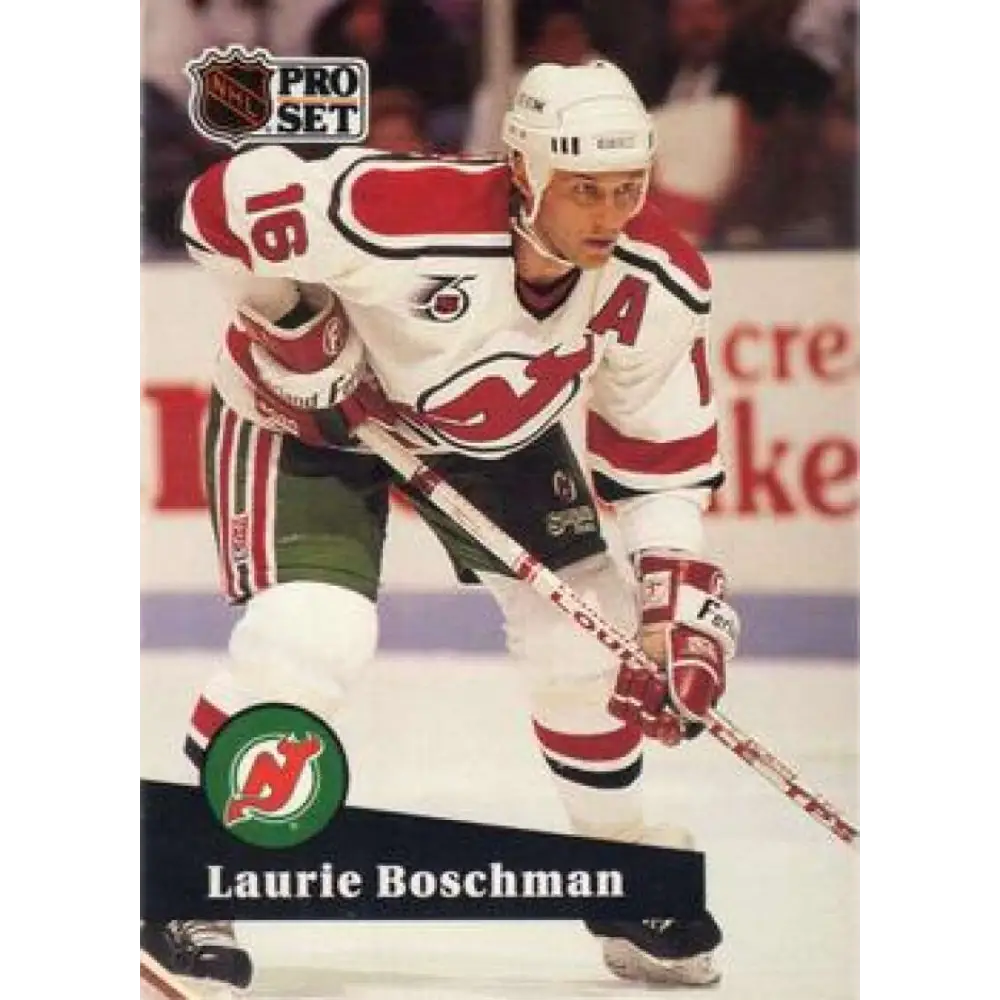 1991-92 Pro Set #426 Laurie Boschman NM-MT New Jersey Devils Hockey Card Image 1