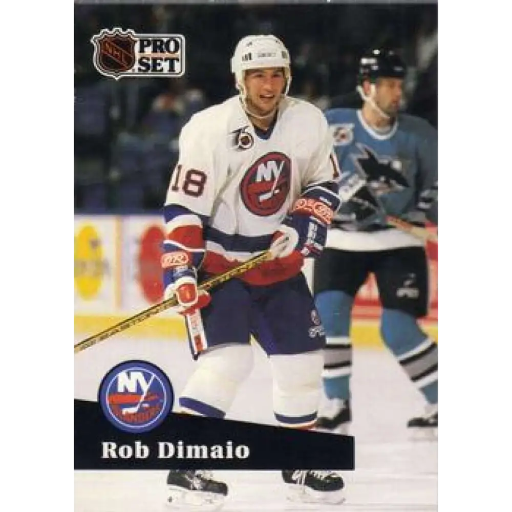 1991-92 Pro Set #430 Rob DiMaio NM-MT New York Islanders Hockey Card Image 1