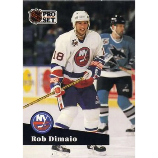 1991-92 Pro Set #430 Rob DiMaio NM-MT New York Islanders Hockey Card Image 1