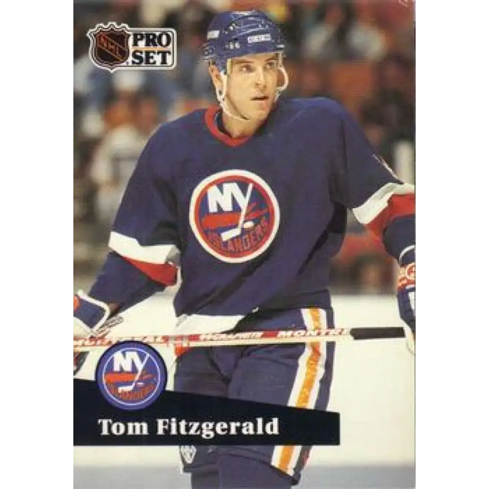 1991-92 Pro Set #431 Tom Fitzgerald NM-MT New York Islanders Hockey Card Image 1