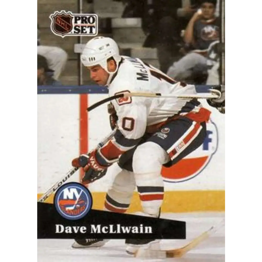 1991-92 Pro Set #434 Dave McLlwain NM-MT New York Islanders Hockey Card Image 1