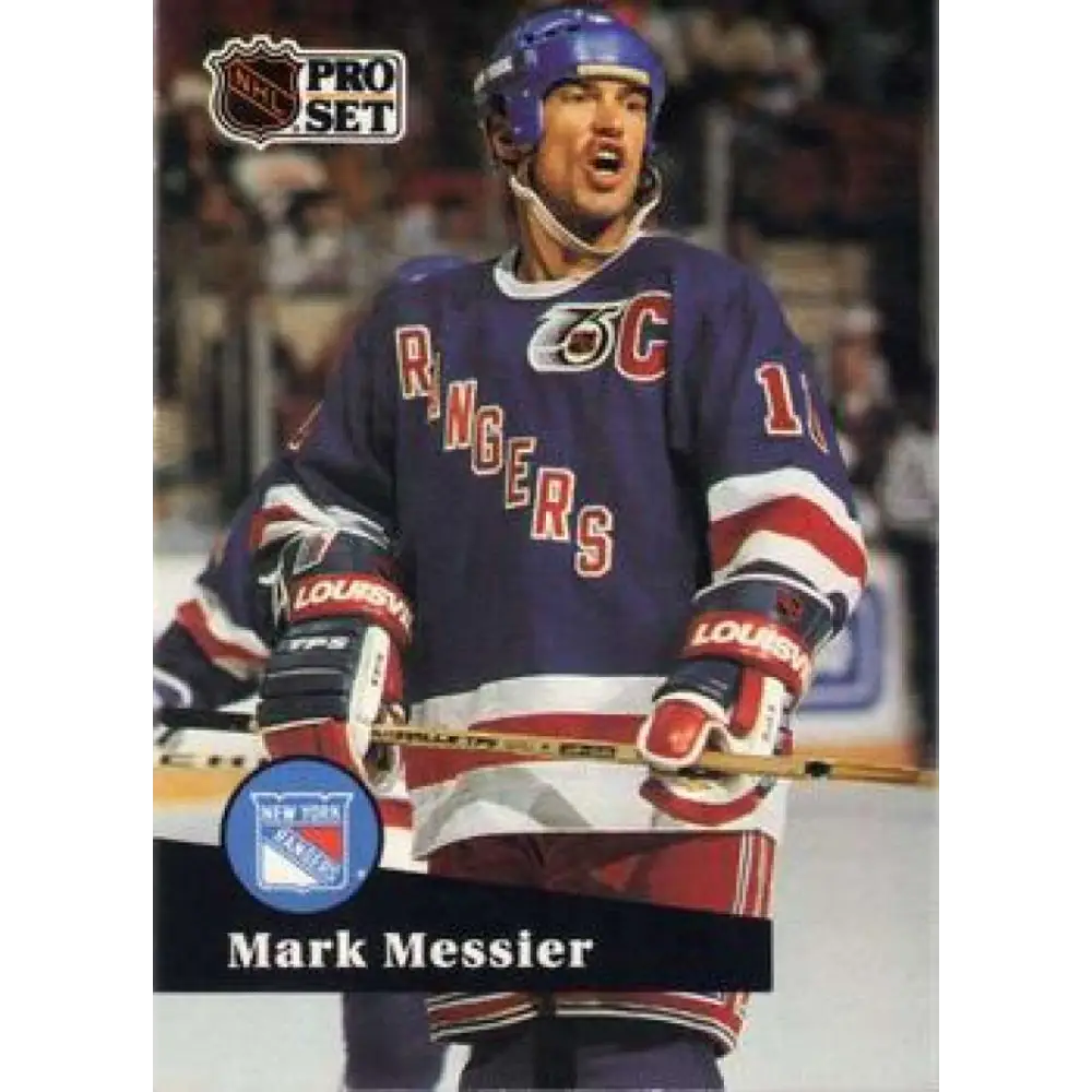 1991-92 Pro Set #439 Mark Messier NM-MT New York Rangers Hockey Card Image 1
