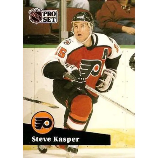 1991-92 Pro Set #449 Steve Kasper NM-MT Philadelphia Flyers Hockey Card Image 1