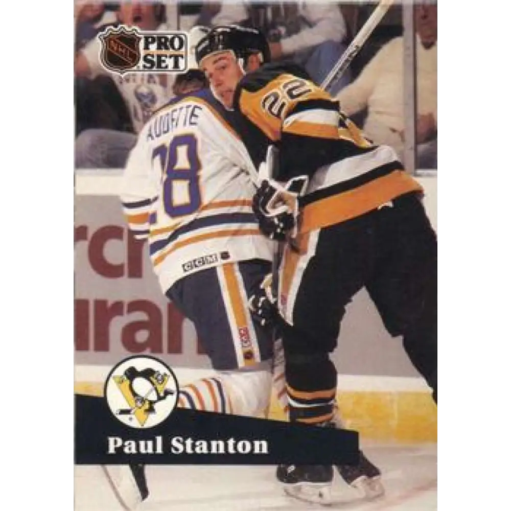 1991-92 Pro Set #457 Paul Stanton NM-MT Pittsburgh Penguins Hockey Card Image 1
