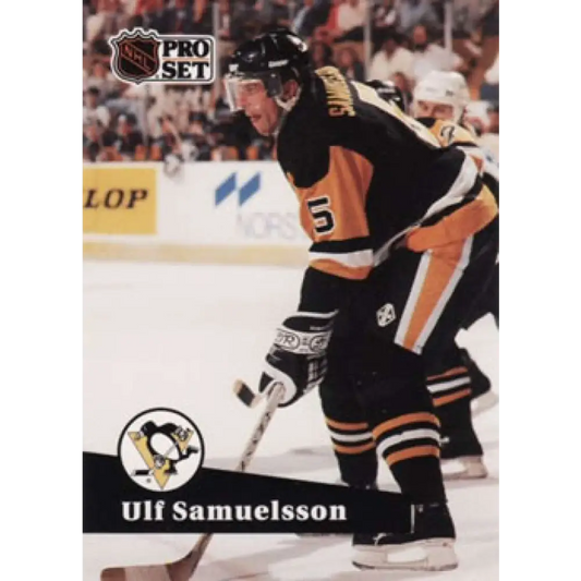 1991-92 Pro Set #459 Ulf Samuelsson NM-MT Pittsburgh Penguins Hockey Card Image 1