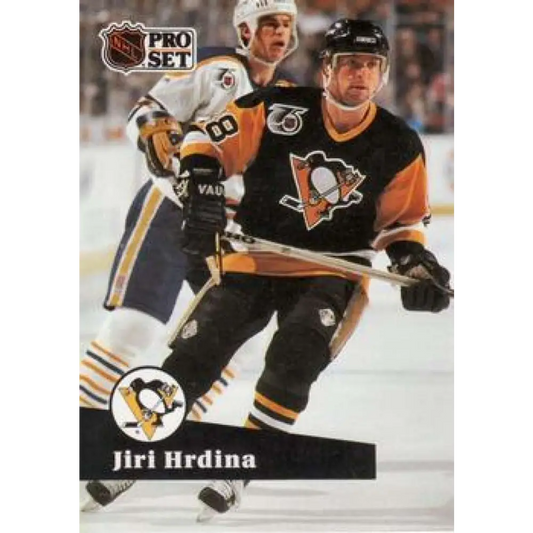 1991-92 Pro Set #461 Jiri Hrdina NM-MT Pittsburgh Penguins Hockey Card Image 1
