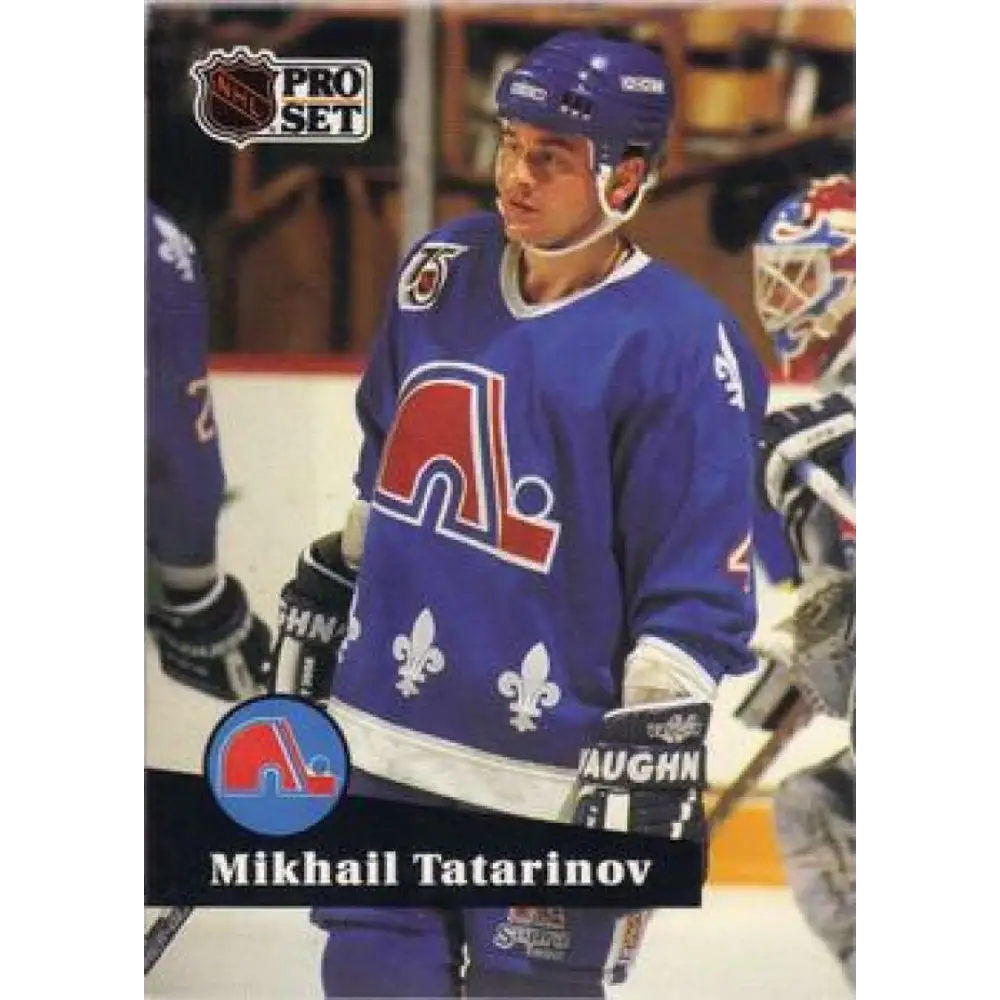1991-92 Pro Set #462 Mikhail Tatarinov NM-MT Quebec Nordiques Hockey Card Image 1