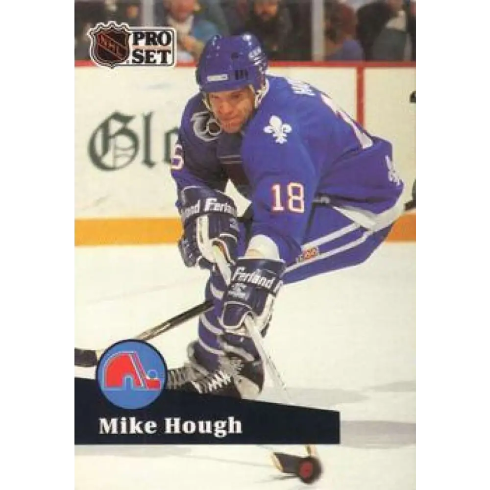 1991-92 Pro Set #463 Mike Hough NM-MT Quebec Nordiques Hockey Card Image 1