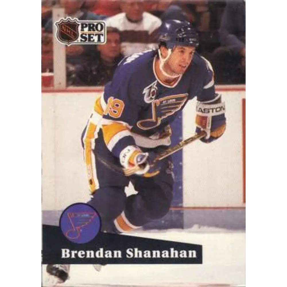 1991-92 Pro Set #475 Brendan Shanahan NM-MT San Jose Sharks Hockey Card Image 1