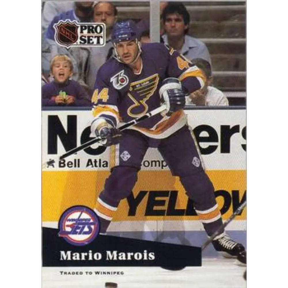 1991-92 Pro Set #477 Mario Marois NM-MT San Jose Sharks Hockey Card Image 1