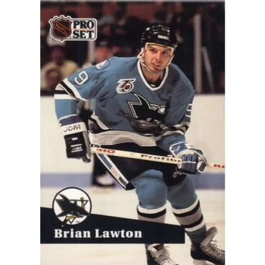 1991-92 Pro Set #482 Brian Lawton NM-MT St. Louis Blues Hockey Card Image 1