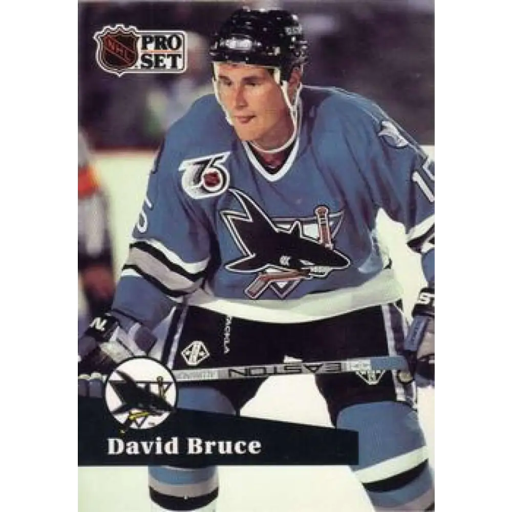 1991-92 Pro Set #485 David Bruce NM-MT RC Rookie St. Louis Blues Hockey Card Image 1