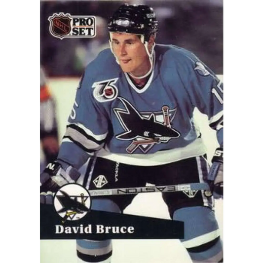 1991-92 Pro Set #485 David Bruce NM-MT RC Rookie St. Louis Blues Hockey Card Image 1