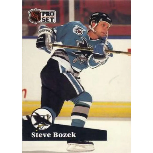 1991-92 Pro Set #486 Steve Bozek NM-MT St. Louis Blues Hockey Card Image 1
