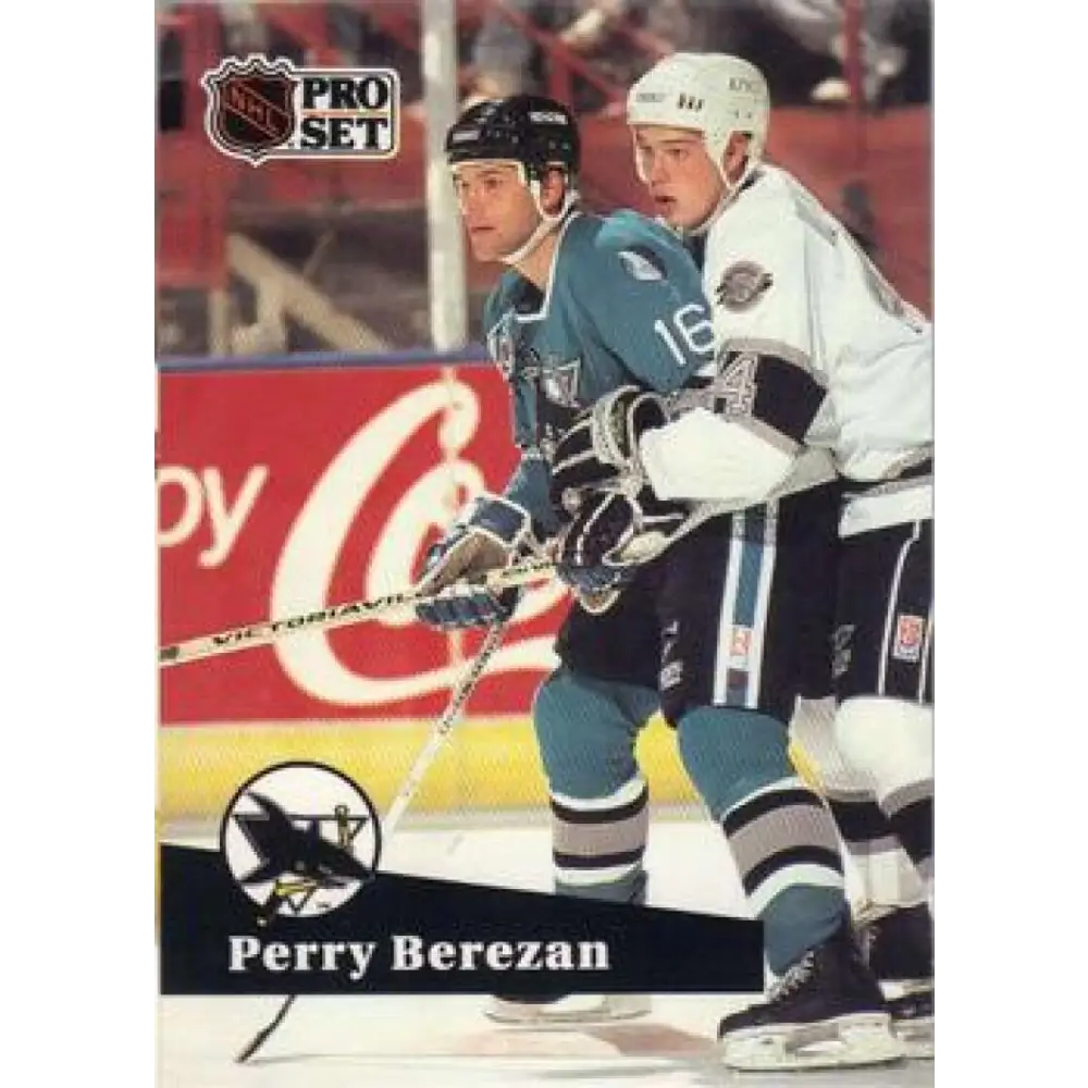 1991-92 Pro Set #487 Perry Berezan NM-MT St. Louis Blues Hockey Card Image 1
