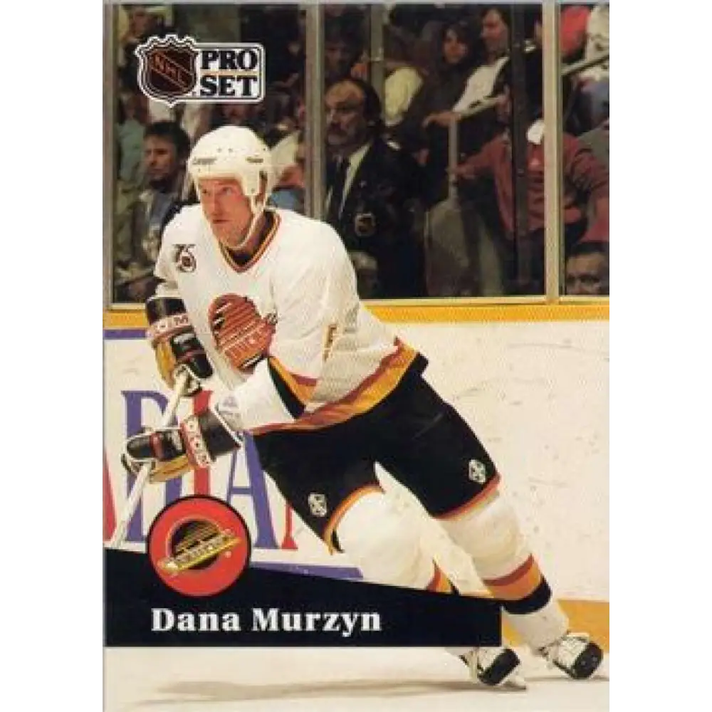 1991-92 Pro Set #498 Dana Murzyn NM-MT Vancouver Canucks Hockey Card Image 1
