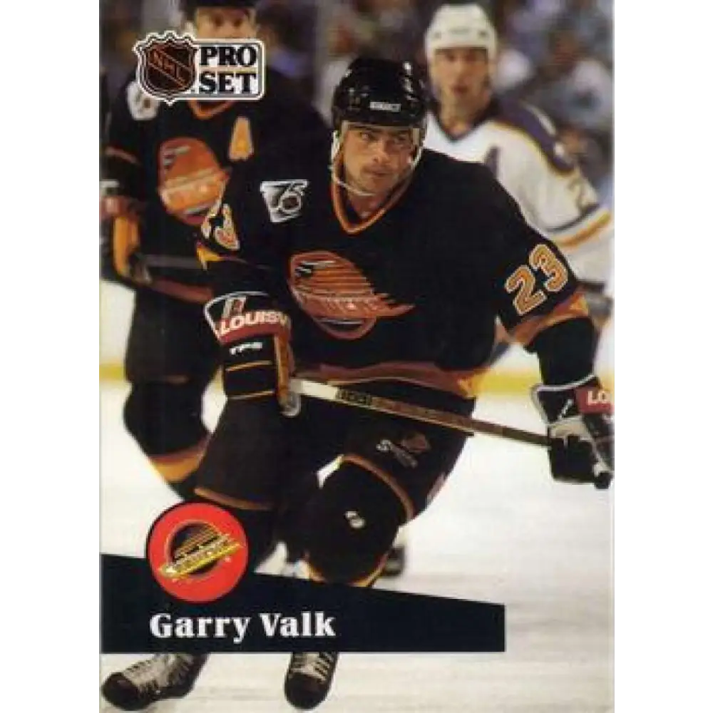 1991-92 Pro Set #499 Garry Valk NM-MT Vancouver Canucks Hockey Card Image 1