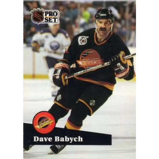 1991-92 Pro Set #503 Dave Babych NM-MT Vancouver Canucks Hockey Card Image 1