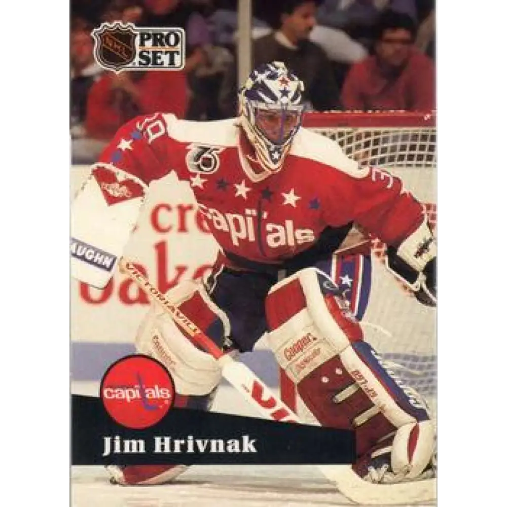 1991-92 Pro Set #509 Jim Hrivnak NM-MT Washington Capitals Hockey Card Image 1