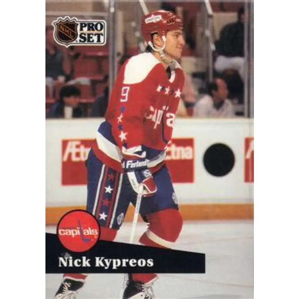 1991-92 Pro Set #513 Nick Kypreos NM-MT Washington Capitals Hockey Card Image 1