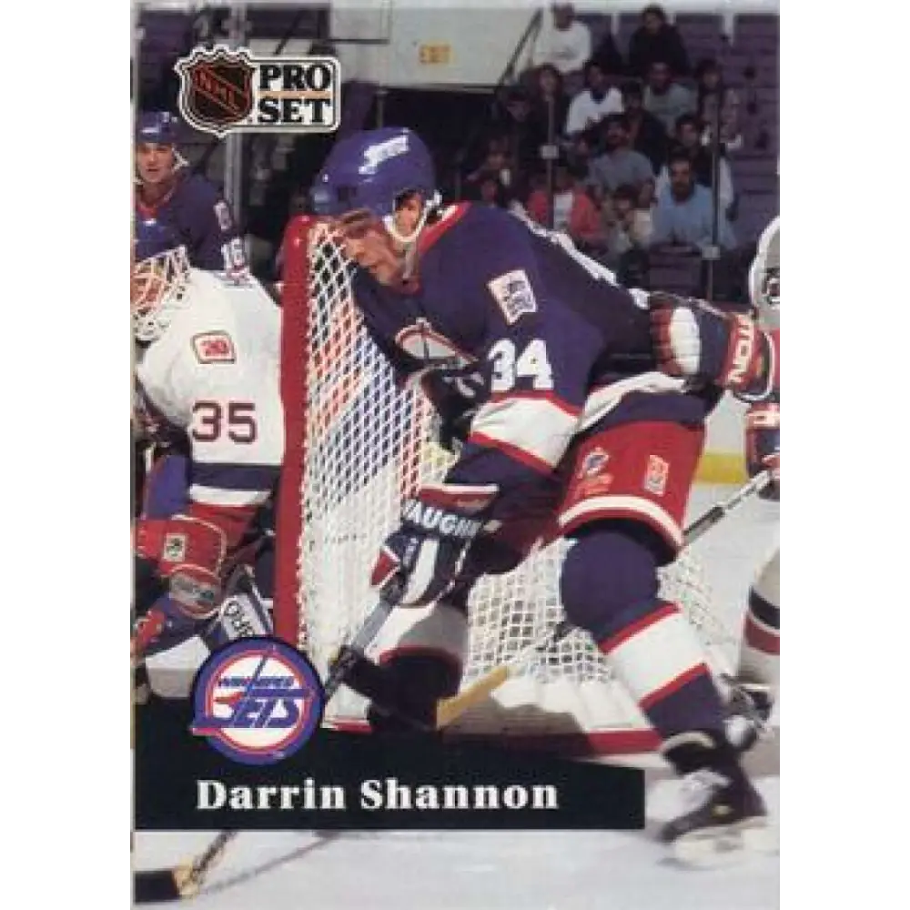 1991-92 Pro Set #515 Darrin Shannon NM-MT Winnipeg Jets Hockey Card Image 1