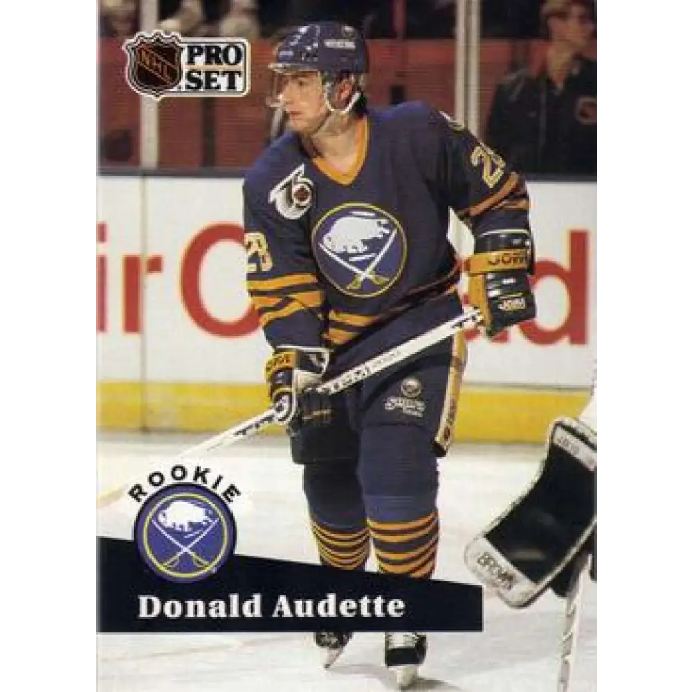 1991-92 Pro Set #524 Donald Audette NM-MT Buffalo Sabres Hockey Card Image 1