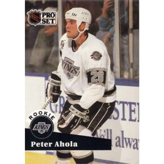 1991-92 Pro Set #540 Peter Ahola NM-MT RC Rookie Los Angeles Kings Hockey Card Image 1