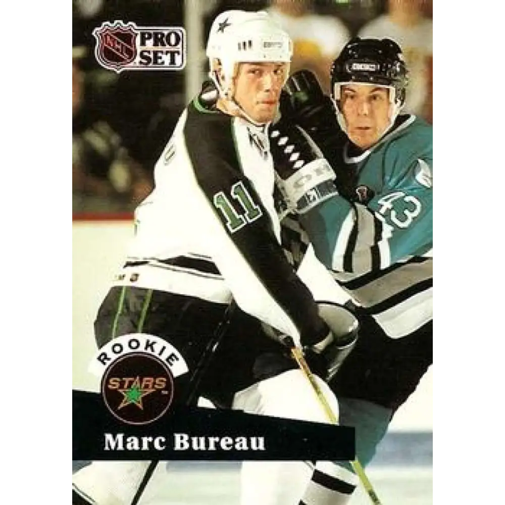 1991-92 Pro Set #544 Marc Bureau NM-MT Minnesota North Stars Hockey Card Image 1
