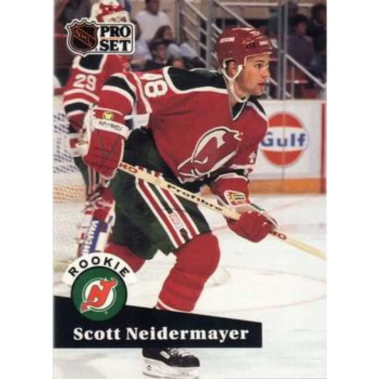 1991-92 Pro Set #547 Scott Neidermayer NM-MT New Jersey Devils Hockey Card Image 1