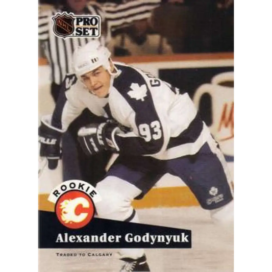 1991-92 Pro Set #563 Alexander Godynyuk NM-MT Toronto Maple Leafs Hockey Card Image 1