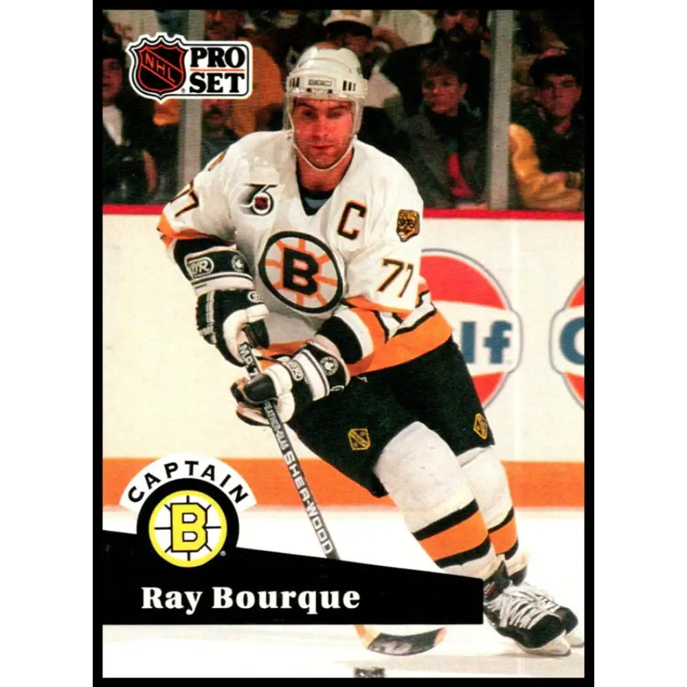 1991-92 Pro Set #567 Ray Bourque NM-MT Boston Bruins Hockey Card Image 1