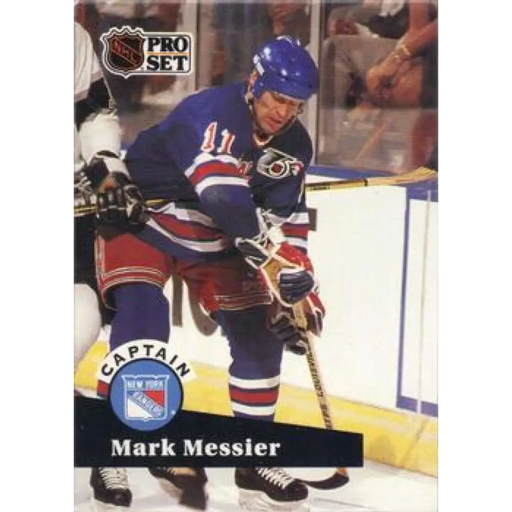 1991-92 Pro Set #579 Mark Messier NM-MT New York Rangers Hockey Card Image 1
