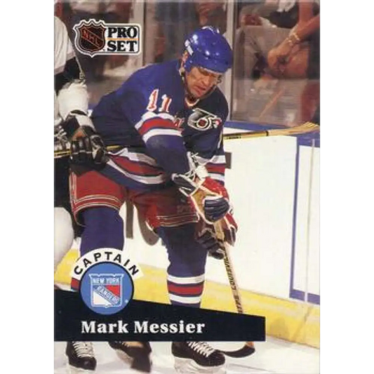 1991-92 Pro Set #579 Mark Messier NM-MT New York Rangers Hockey Card Image 1