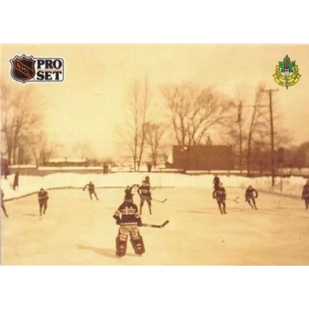 1991-92 Pro Set #589 Practicing Outdoors NM-MT Hockey Card Image 1