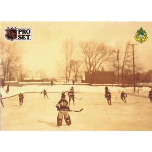 1991-92 Pro Set #589 Practicing Outdoors NM-MT Hockey Card Image 1