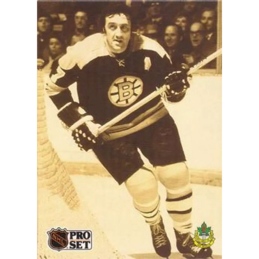 1991-92 Pro Set #594 Phil Esposito NM-MT Boston Bruins Hockey Card Image 1